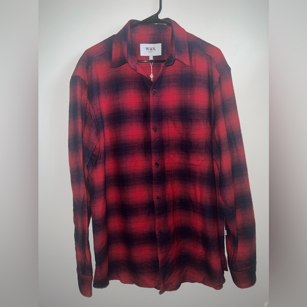NWT Wax Red Men’s Flannel